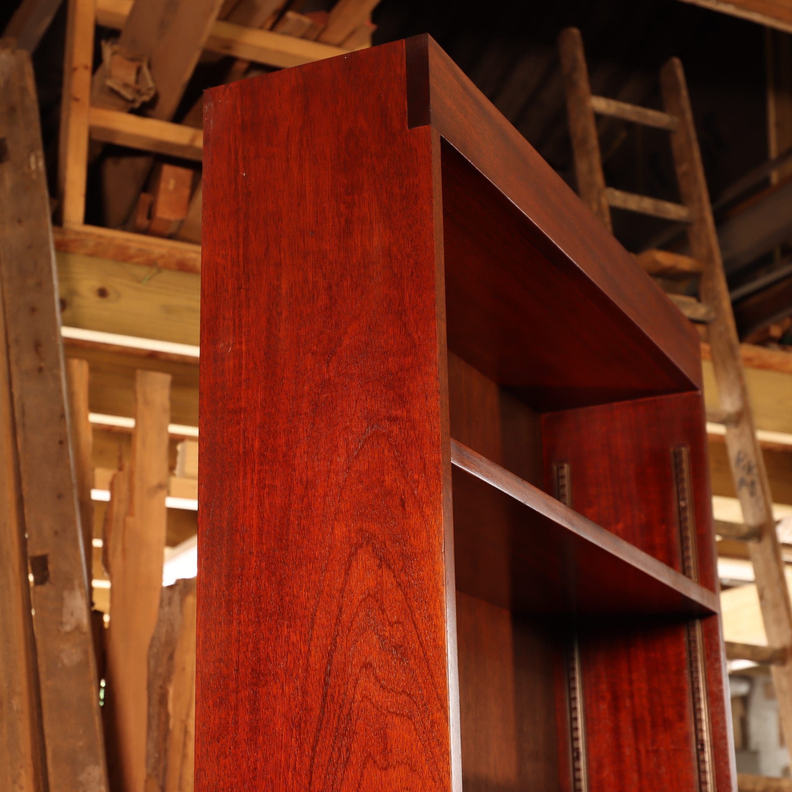 Handmade Mahogany Bookcase - Image 7