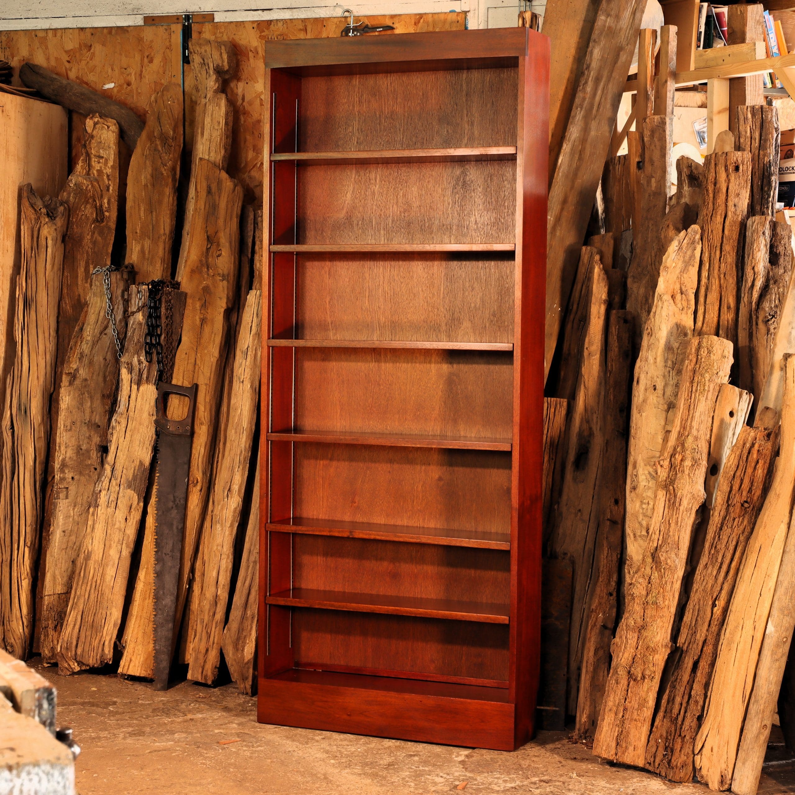 Handmade Mahogany Bookcase
