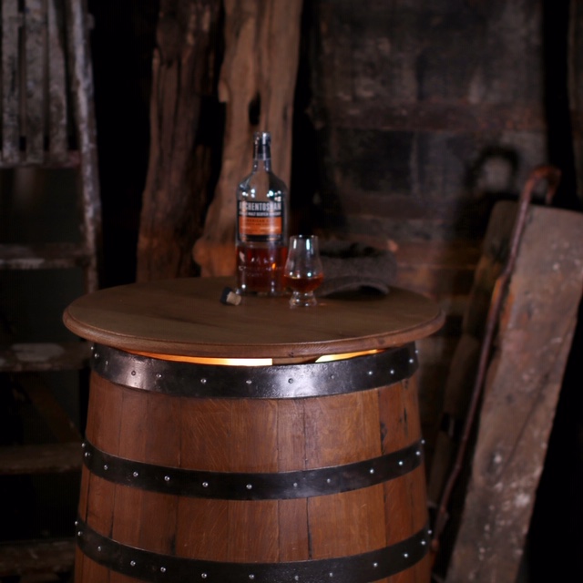 Whisky Barrel Drinks Table - Image 2