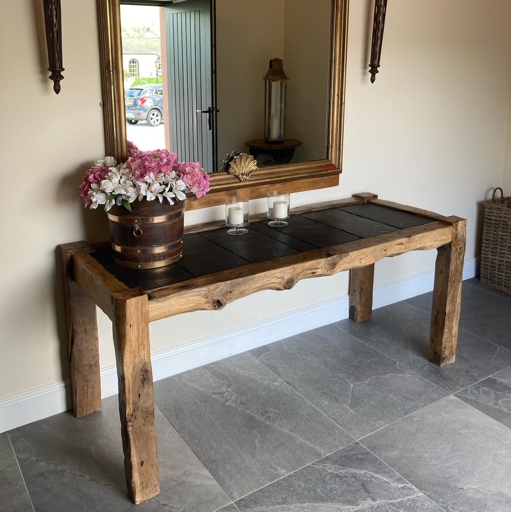 Slate Top Hallway Table