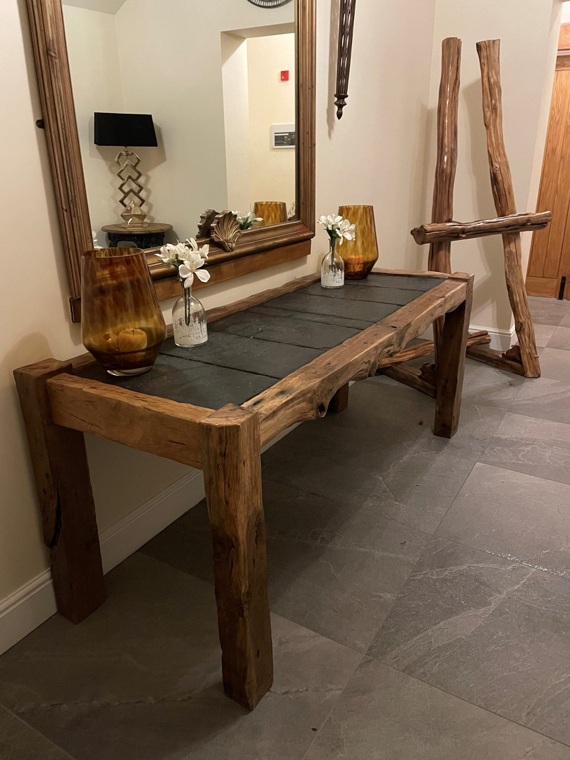Slate Top Hallway Table - Image 5
