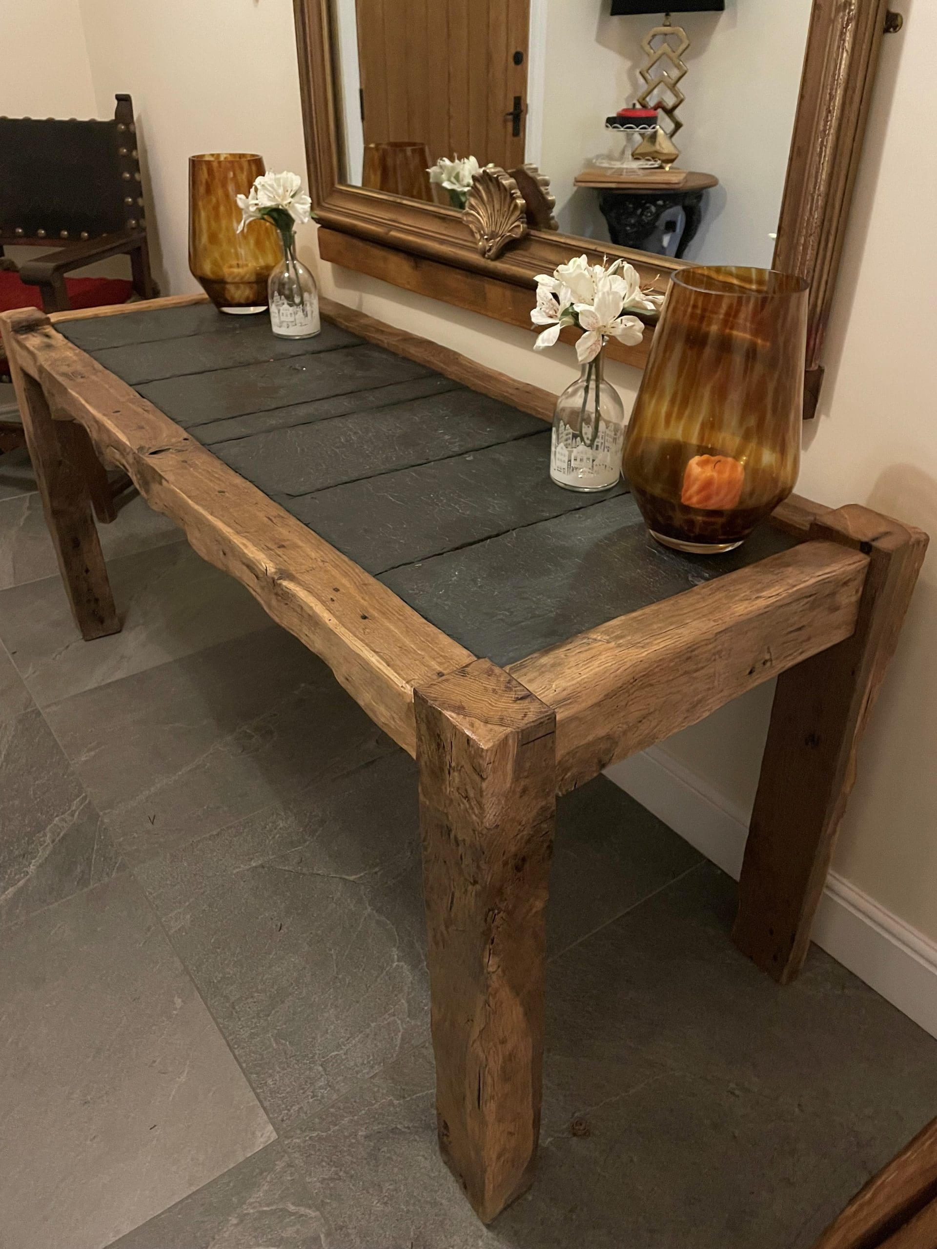Slate Top Hallway Table - Image 4