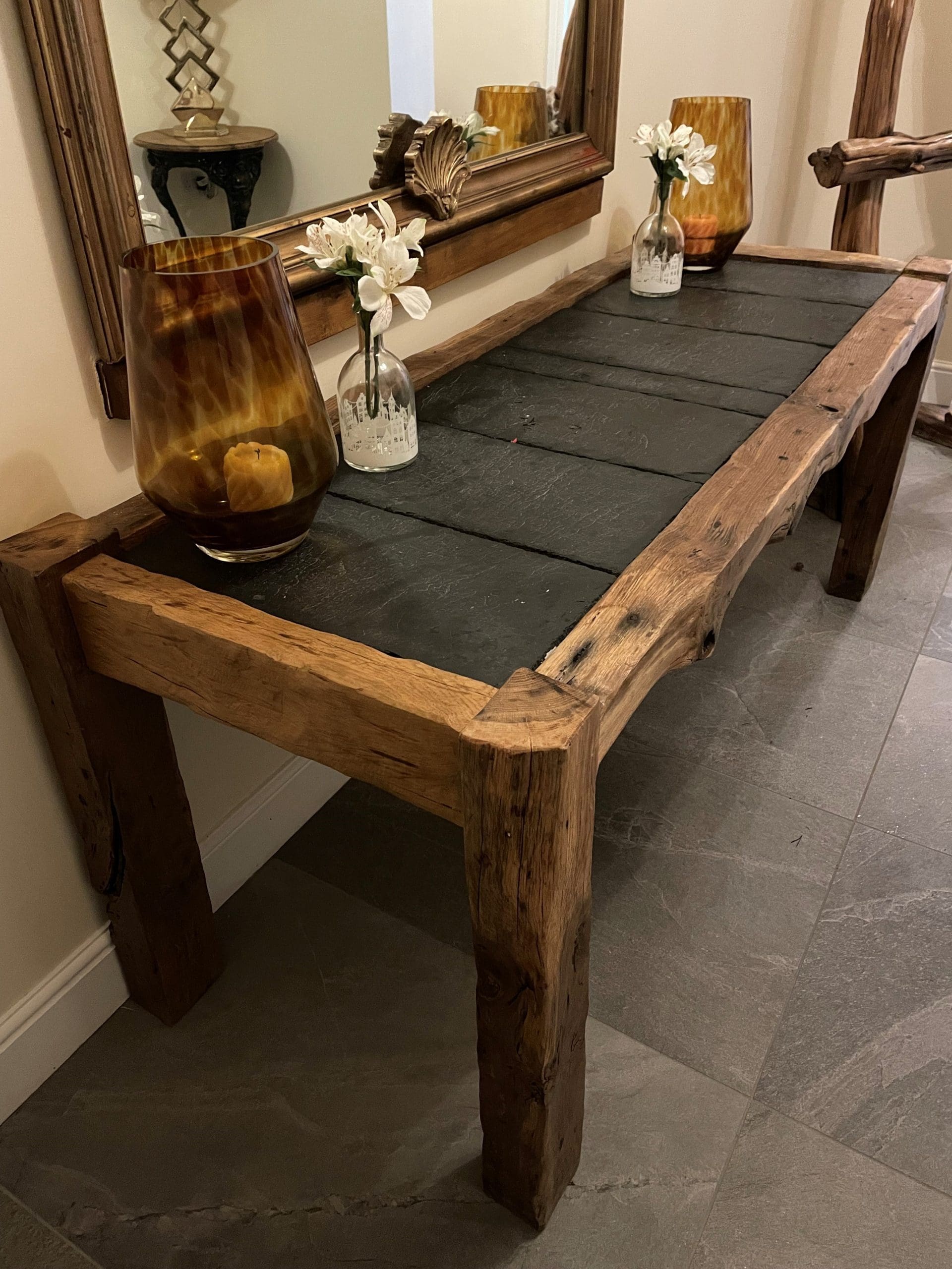Slate Top Hallway Table - Image 3