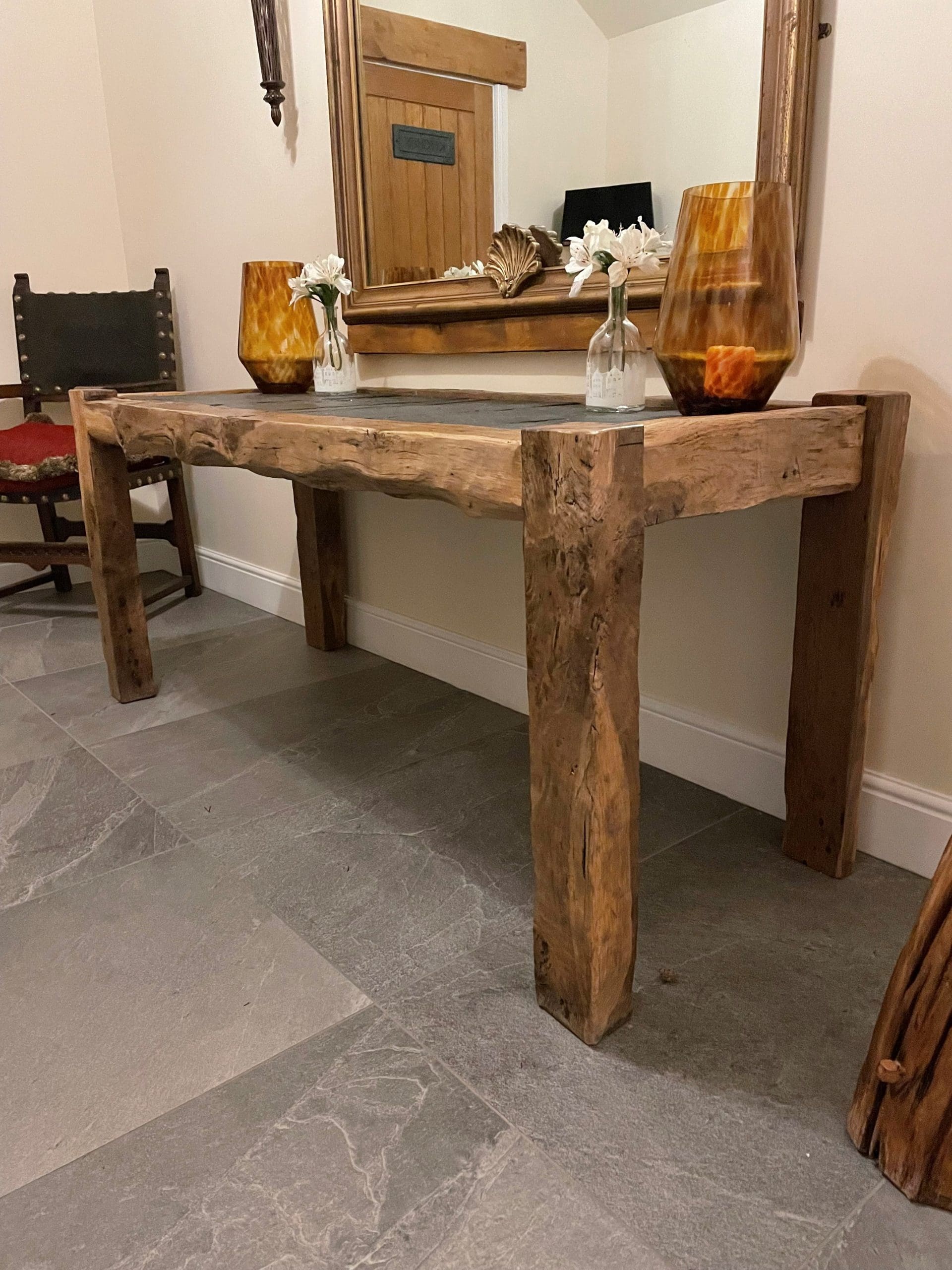 Slate Top Hallway Table - Image 2
